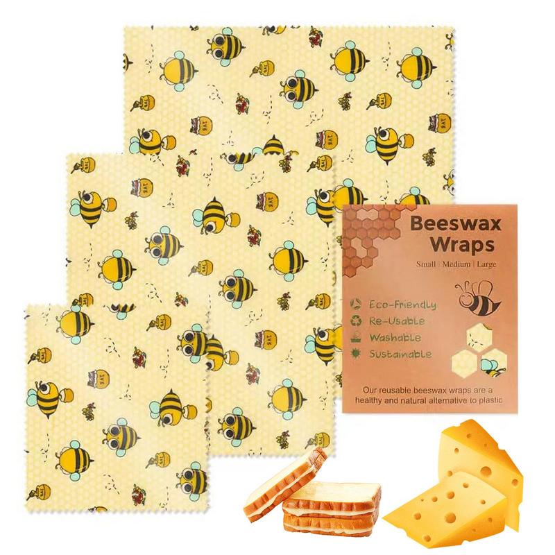 3pcs Reusable Food Fresh Keepi - Beeswax Wrap Reusable incelemesi ve fiyatı