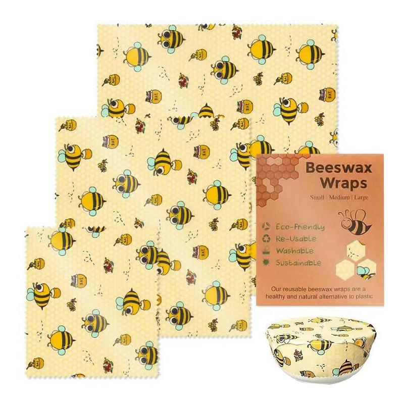 3pcs Reusable Food Fresh Keepi - Beeswax Wrap Reusable incelemesi ve fiyatı