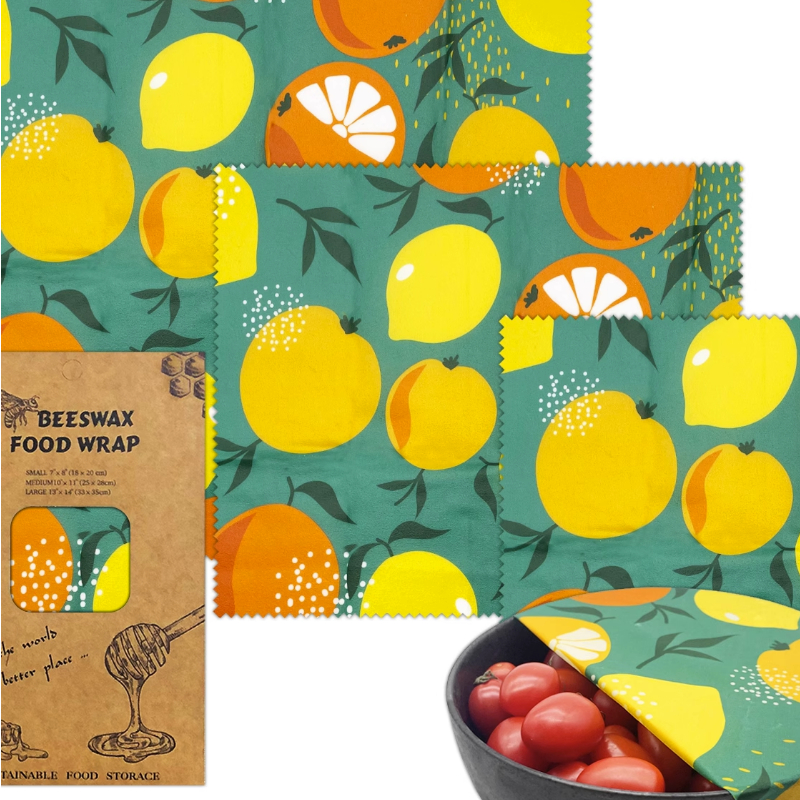 3PC/SET Environmental Organic  - Beeswax Wrap Reusable incelemesi ve fiyatı