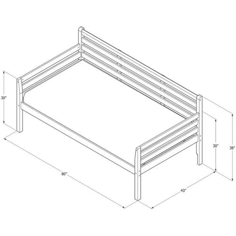 Twin Daybed in Medium Brown, S - Sustainable Living Is incelemesi ve fiyatı
