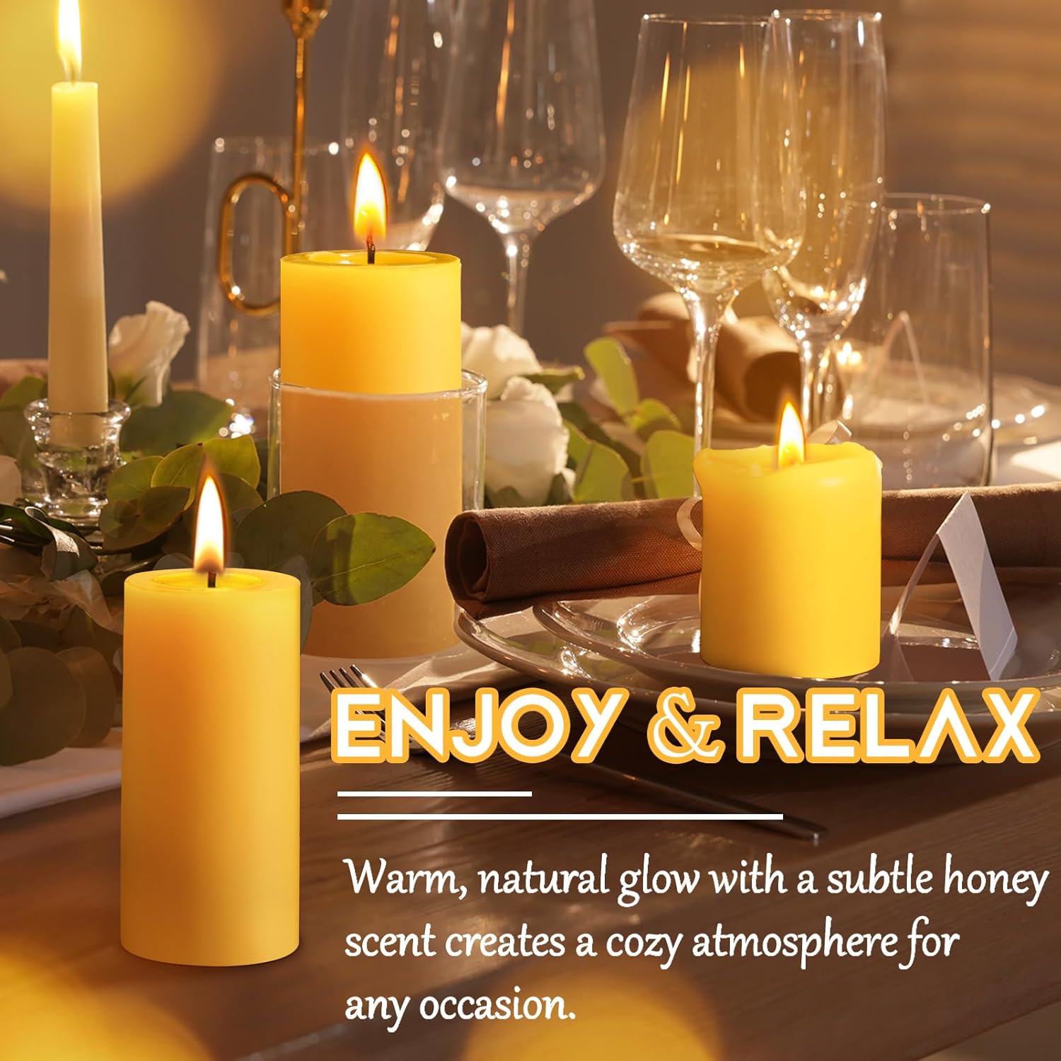 1/3/5PCS Beeswax Pillar Candle - Beeswax Wrap Reusable incelemesi ve fiyatı