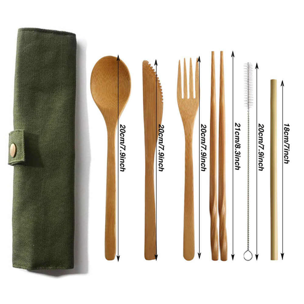 Reusable Bamboo Cutlery Set Ba - Bamboo Cutlery Travel incelemesi ve fiyatı