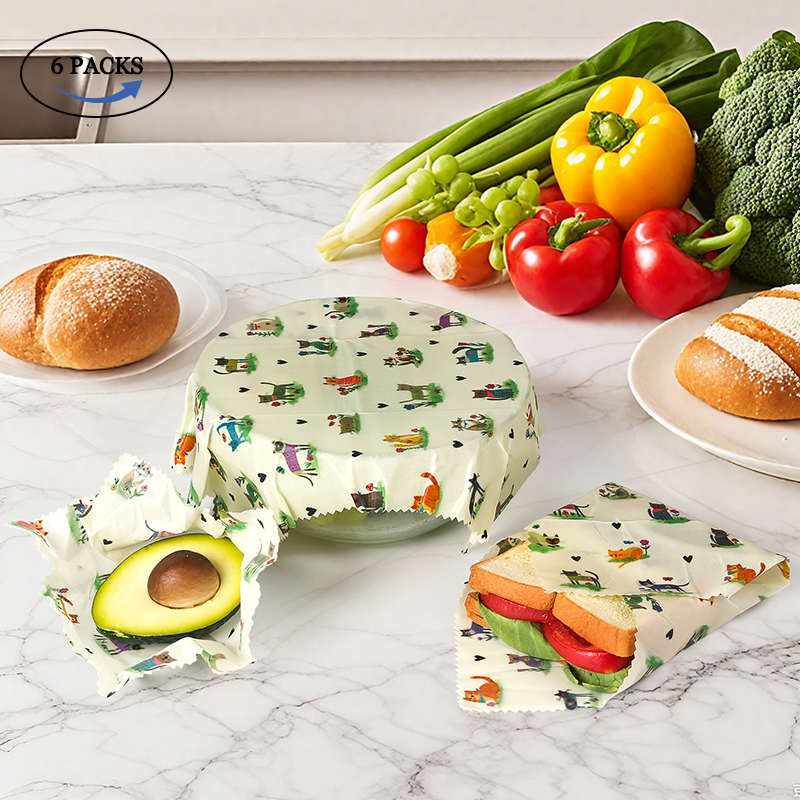 6 Packs (2S. 2M, 2L) reusable  - Beeswax Wrap Reusable incelemesi ve fiyatı