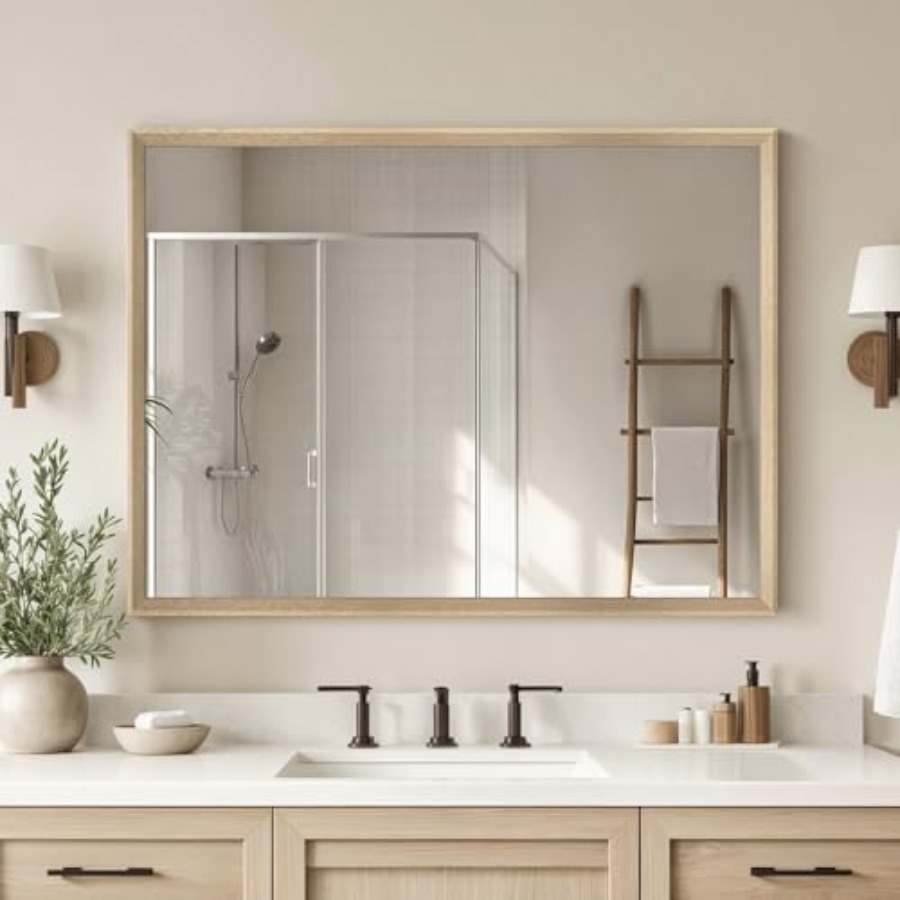 Bathroom Living Room Oak Wood  - Sustainable Living Is incelemesi ve fiyatı