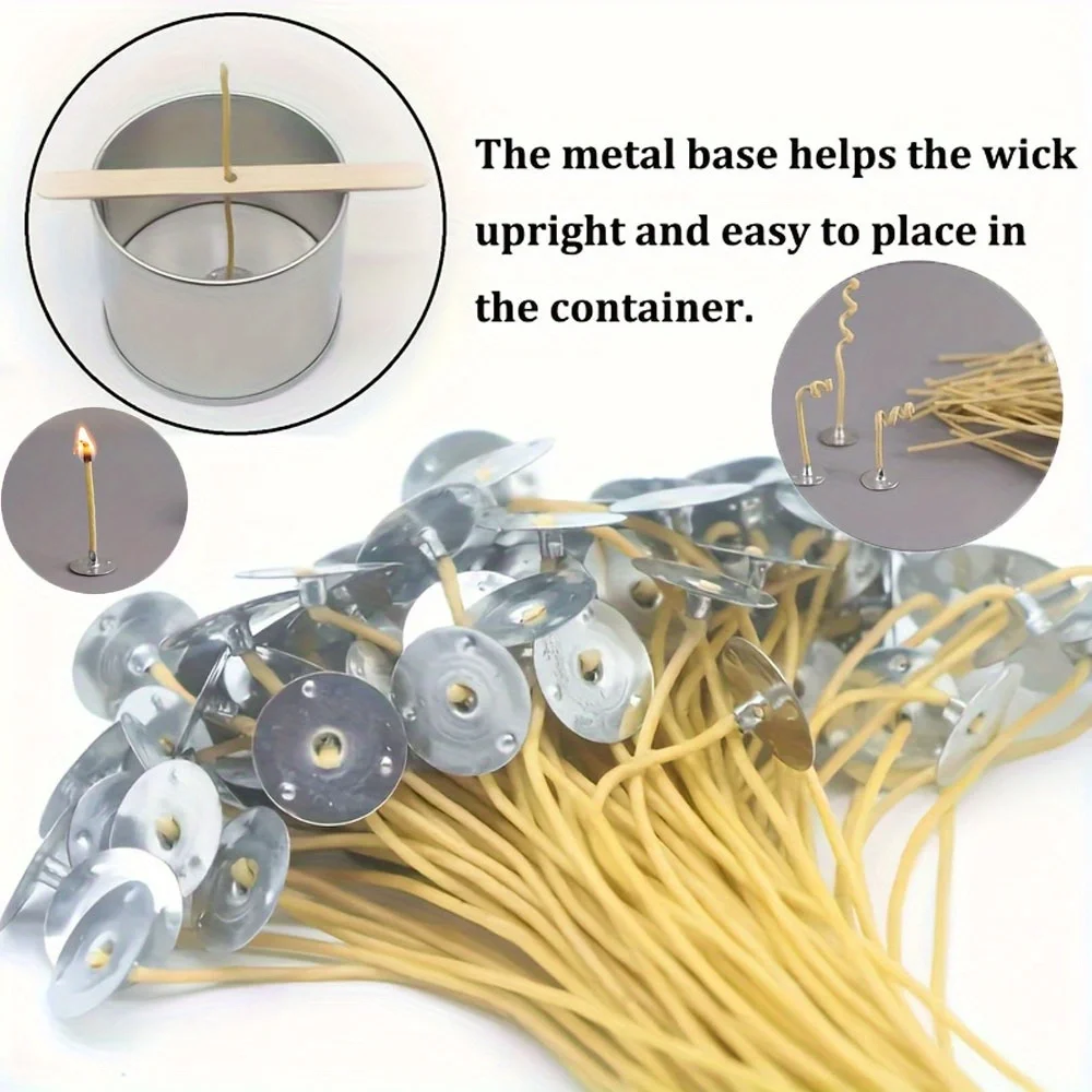 Candle Wicks 50 PCS 8 Inch Hem - Beeswax Wrap Reusable incelemesi ve fiyatı