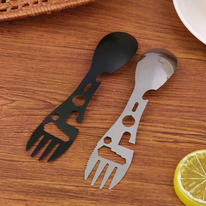 1/5Pcs 10 In 1 Camping Utensil - Bamboo Cutlery Travel incelemesi ve fiyatı