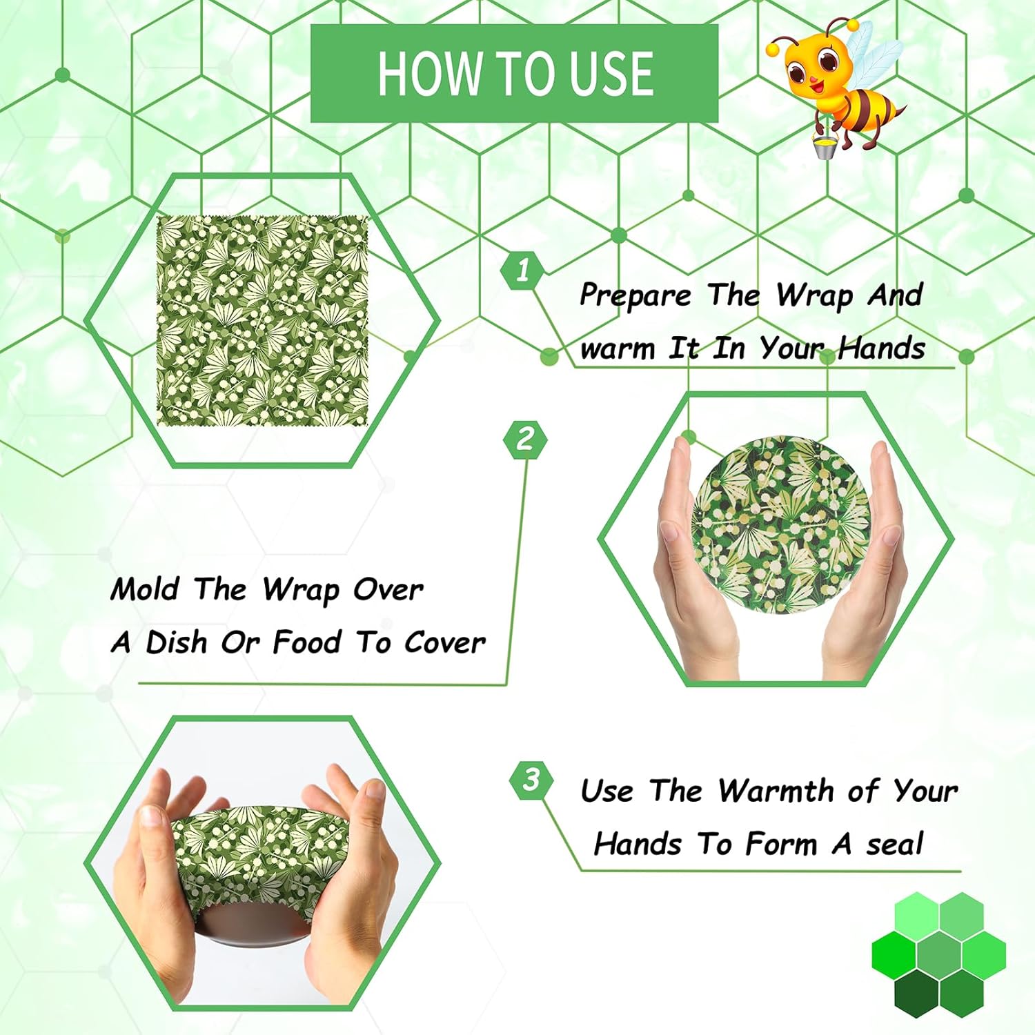 Eco-Friendly Beeswax Food Wrap - Beeswax Wrap Reusable incelemesi ve fiyatı
