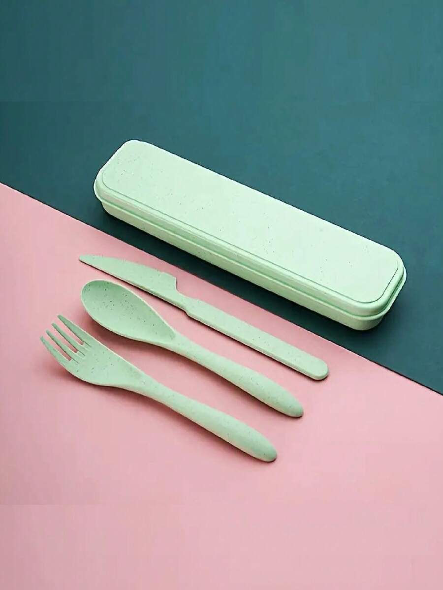 3Pcs Portable Reusable Cutlery - Bamboo Cutlery Travel incelemesi ve fiyatı
