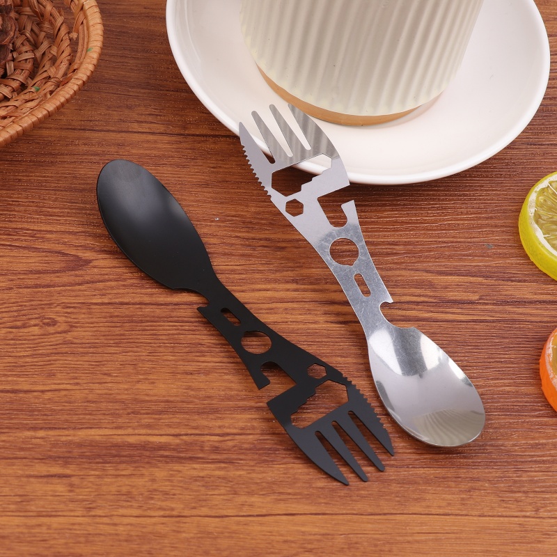 1/5Pcs 10-in-1 Stainless Steel - Bamboo Cutlery Travel incelemesi ve fiyatı