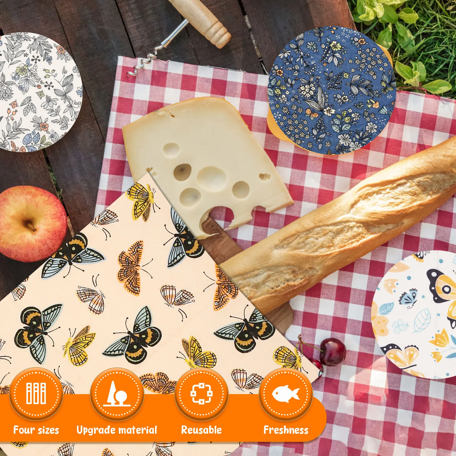 11 Pcs Beeswax Food Wrap Set R - Beeswax Wrap Reusable incelemesi ve fiyatı