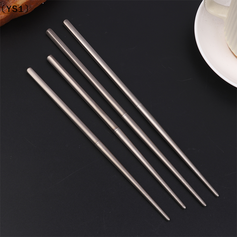 〔YS1〕1Pair Titanium Alloy Chop - Bamboo Cutlery Travel incelemesi ve fiyatı